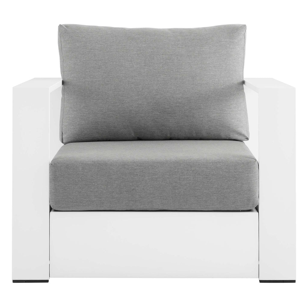 Modway Tahoe Outdoor Aluminum Armchair Weather Resistant Design