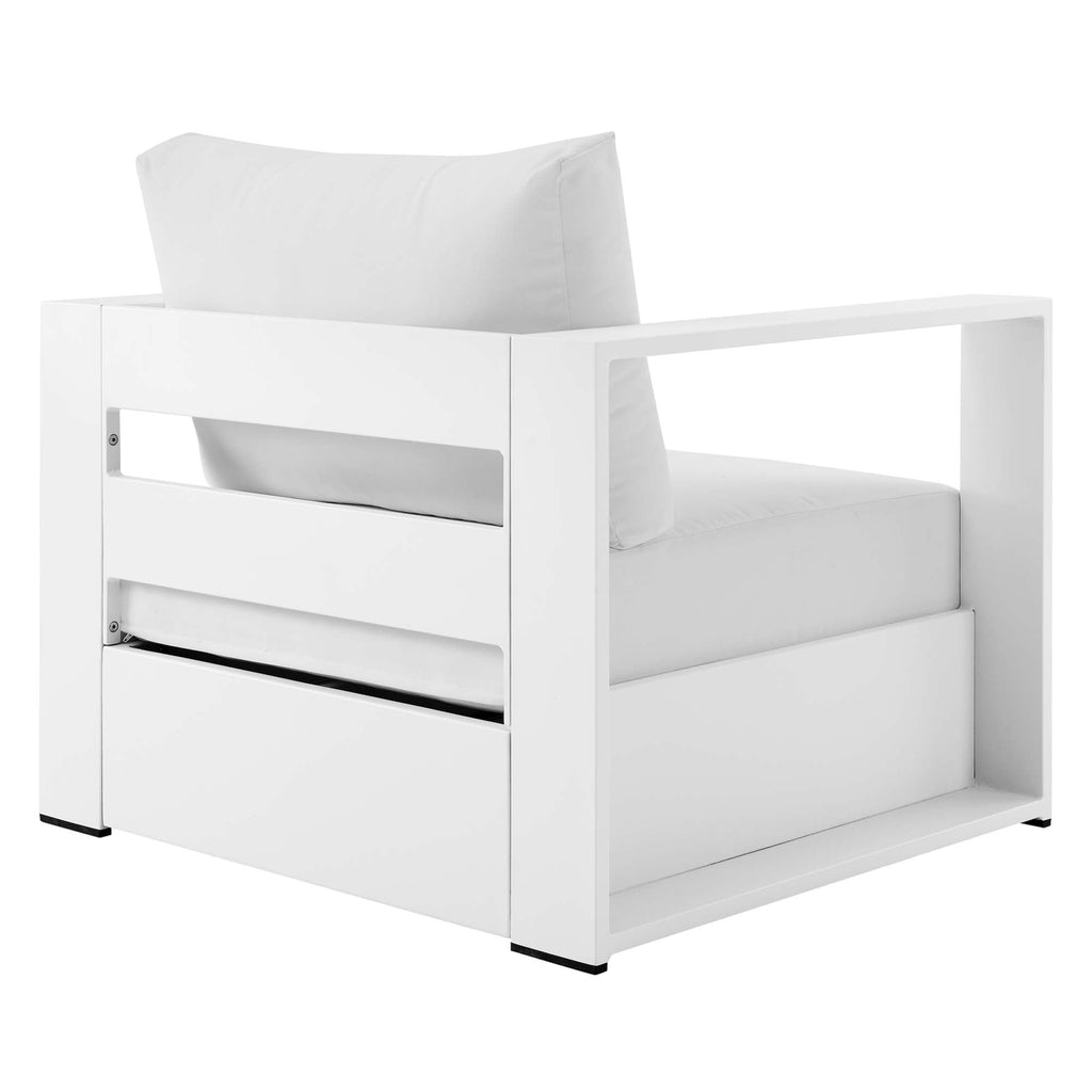 Modway Tahoe Outdoor Aluminum Armchair Weather Resistant Design