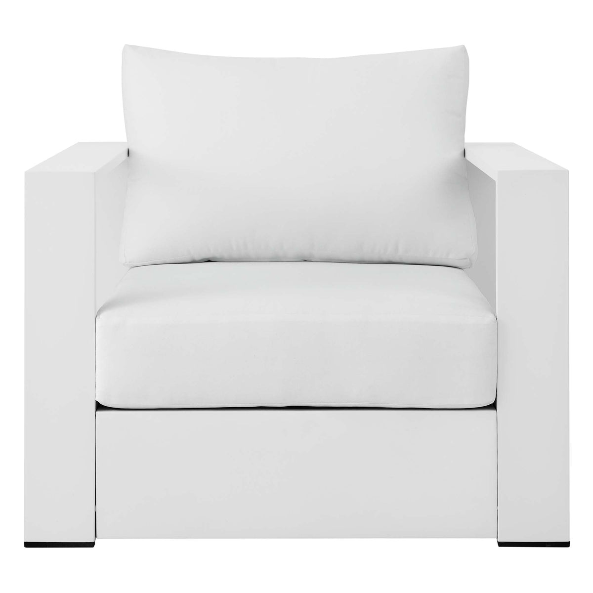 Modway Tahoe Outdoor Aluminum Armchair Weather Resistant Design