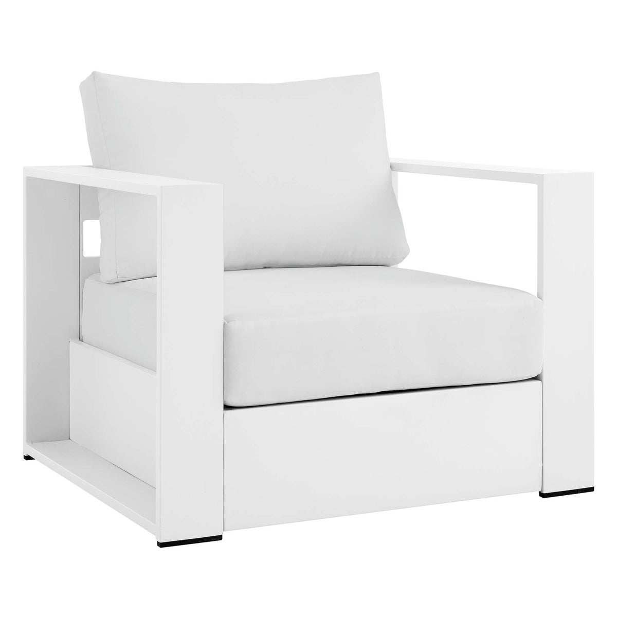 Modway Tahoe 4 Piece Powder Coated Aluminum Patio Set