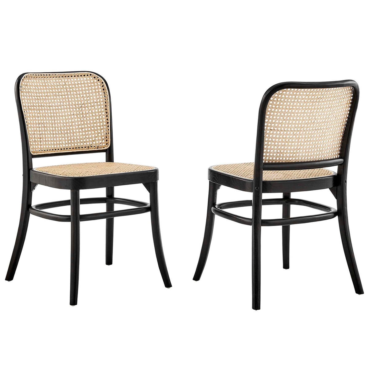 Modway Winona Woven Rattan Dining Side Chair Set Of 2
