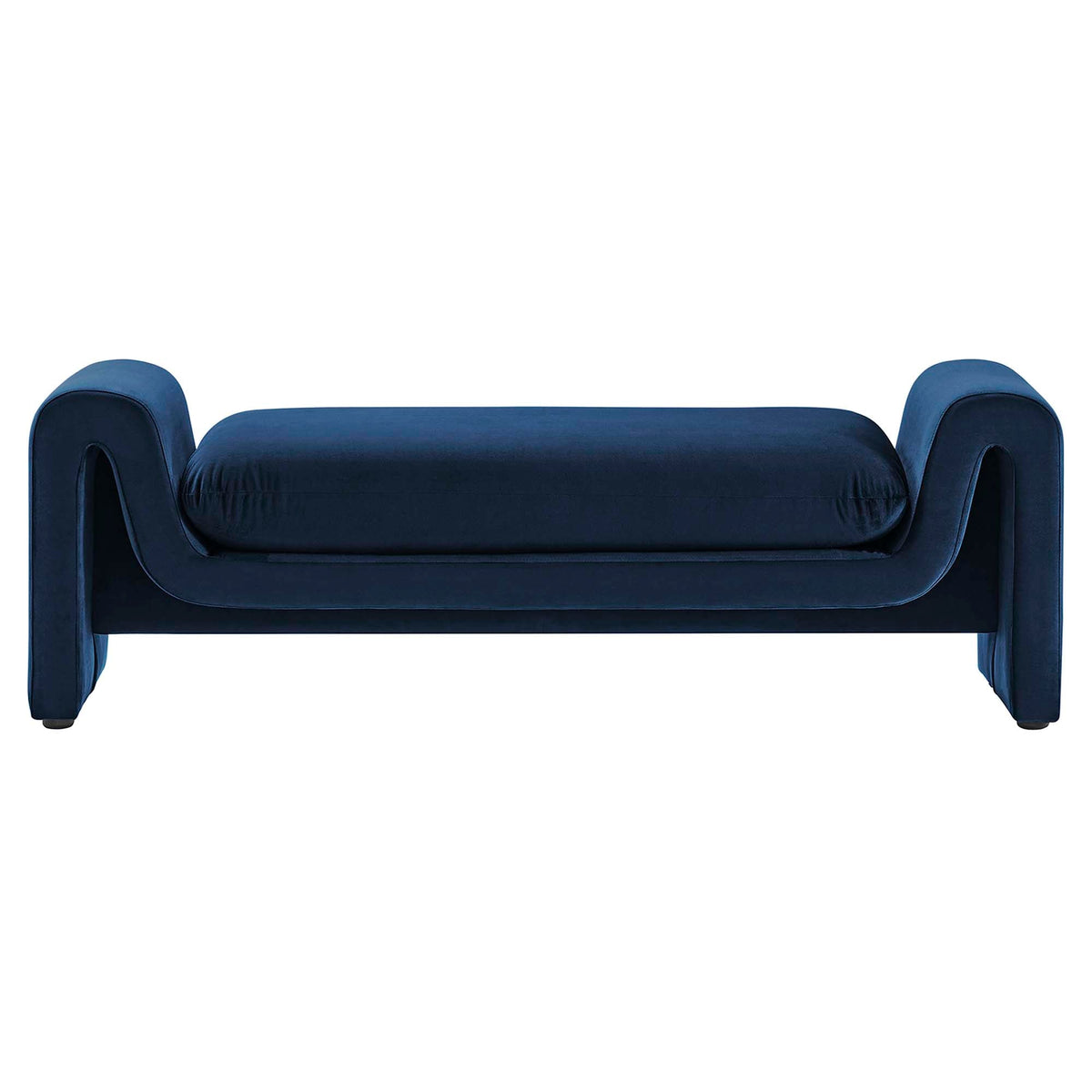 Modway Waverly Performance Velvet Accent Bench Brown