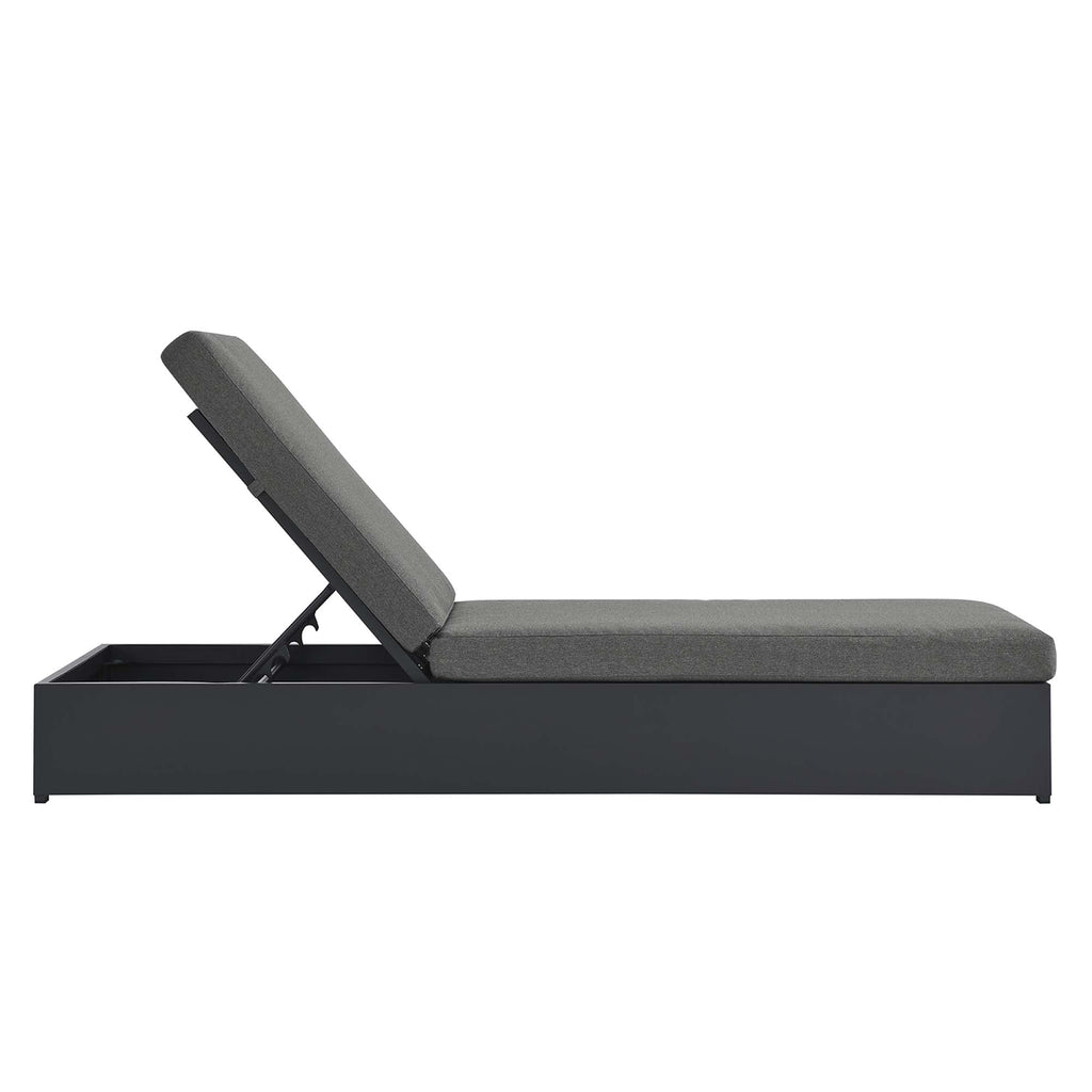 Modway Tahoe Outdoor Powder Coated Aluminum Chaise Lounge