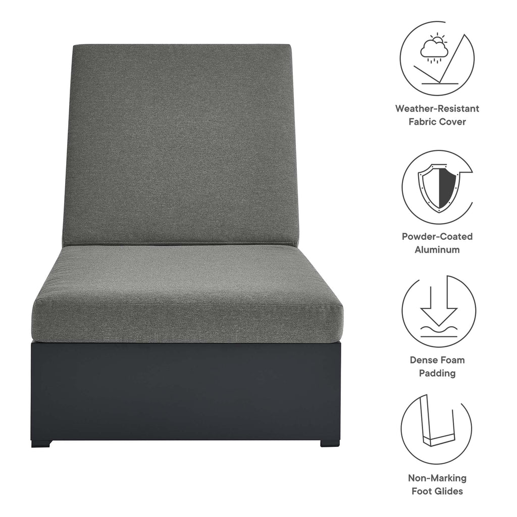 Modway Tahoe Outdoor Powder Coated Aluminum Chaise Lounge