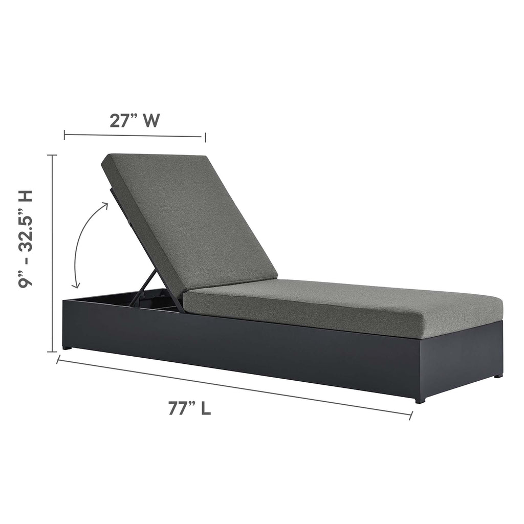 Modway Tahoe Outdoor Powder Coated Aluminum Chaise Lounge