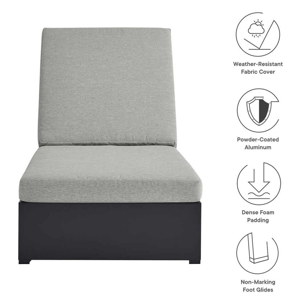 Modway Tahoe Outdoor Powder Coated Aluminum Chaise Lounge