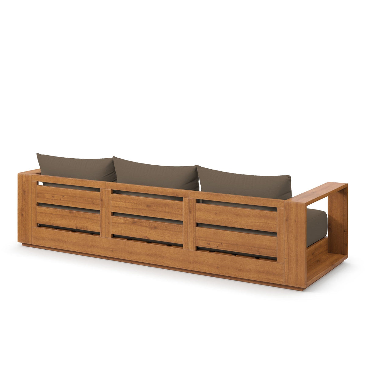 Modway Tahoe FSC Certified Acacia Wood Patio Ottoman