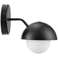 Modway Eclipse Globe Wall Sconce With Opal Glass And Dome Shade