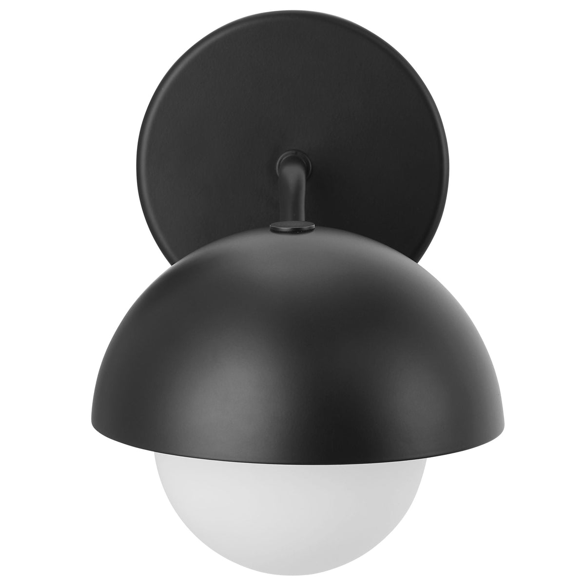 Modway Eclipse Globe Wall Sconce With Opal Glass And Dome Shade