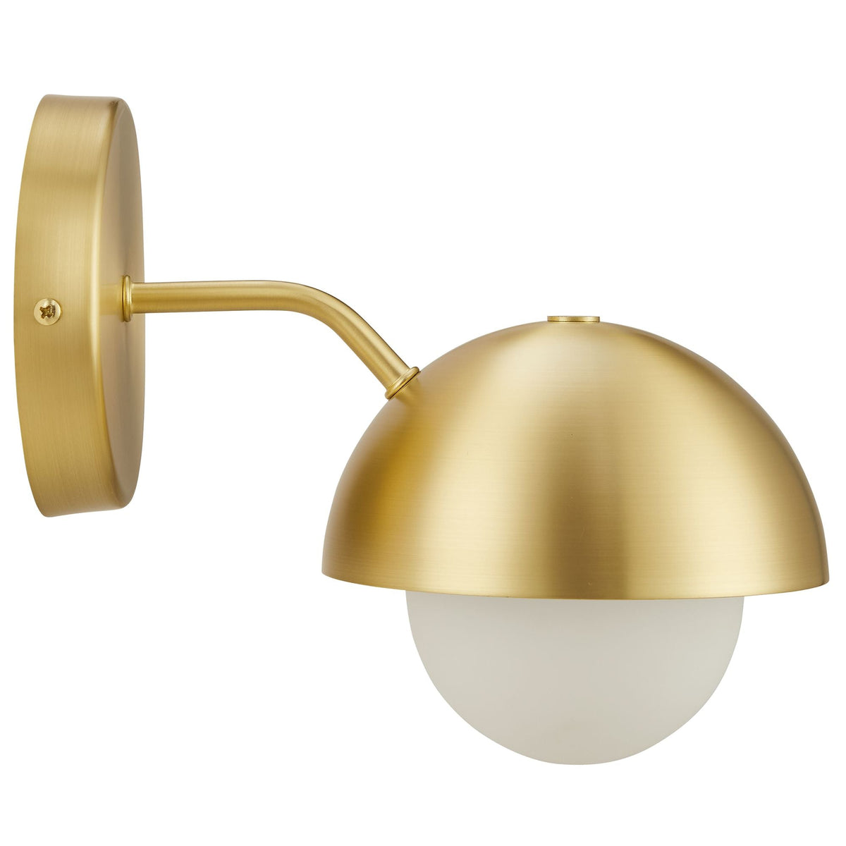 Modway Eclipse Globe Wall Sconce With Opal Glass And Dome Shade