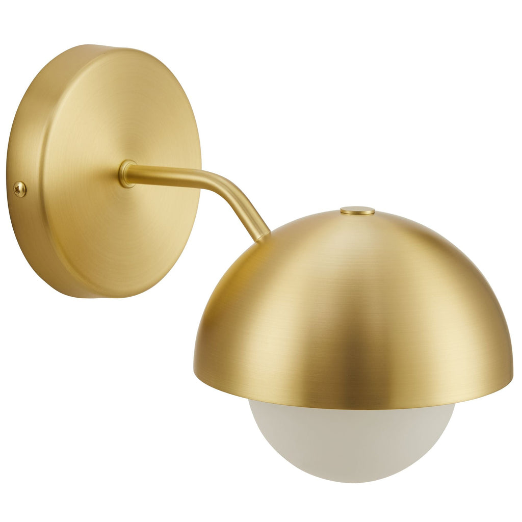 Modway Eclipse Globe Wall Sconce With Opal Glass And Dome Shade