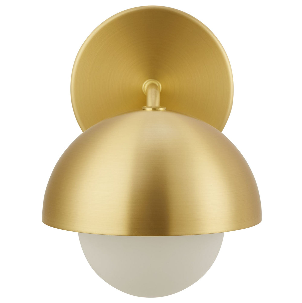 Modway Eclipse Globe Wall Sconce With Opal Glass And Dome Shade