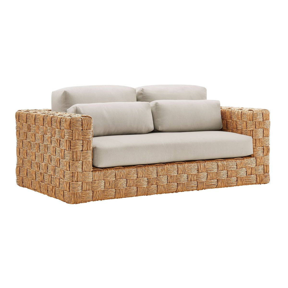 Modway Thames Weather Resistant Wicker Patio Loveseat