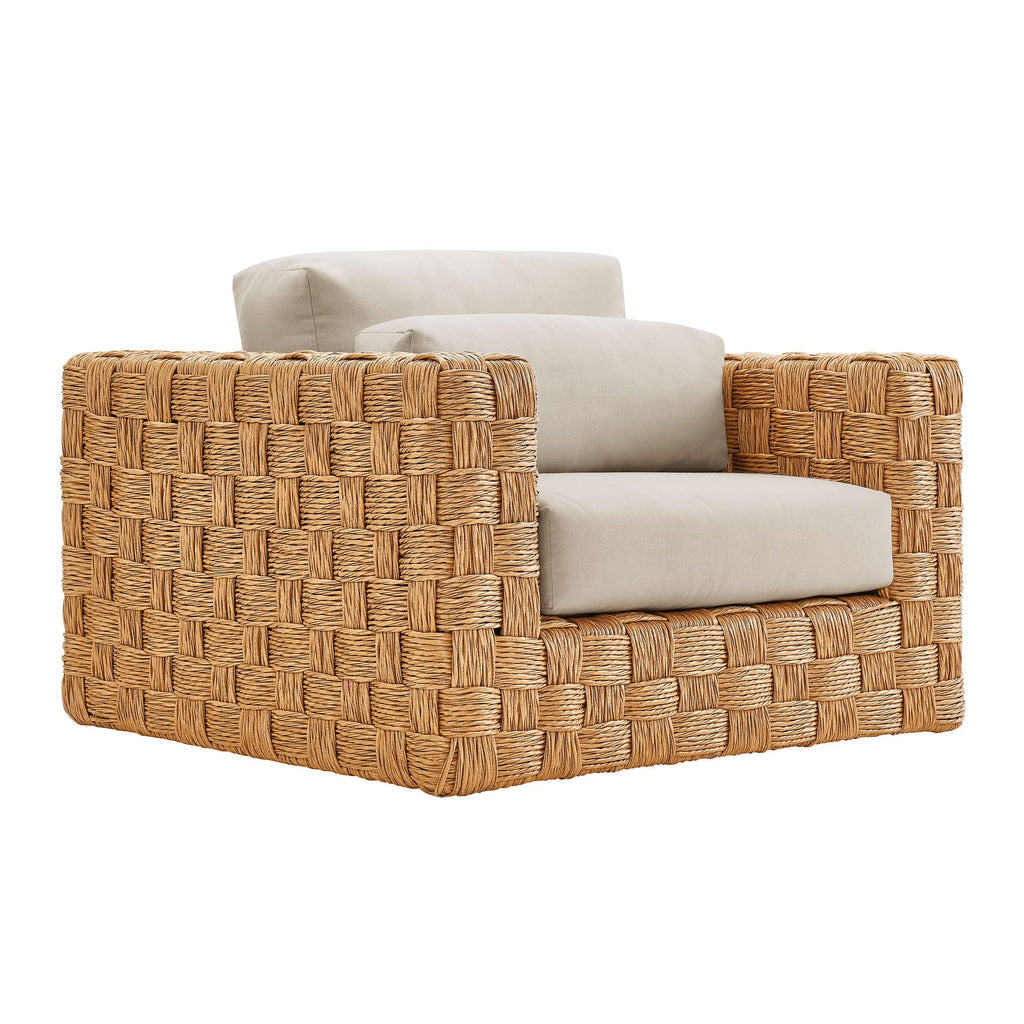 Modway Thames Outdoor Rattan Armchair With Durable Aluminum Frame