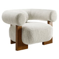 Modway Jace Boucle Accent Chair With Textured Upholstery