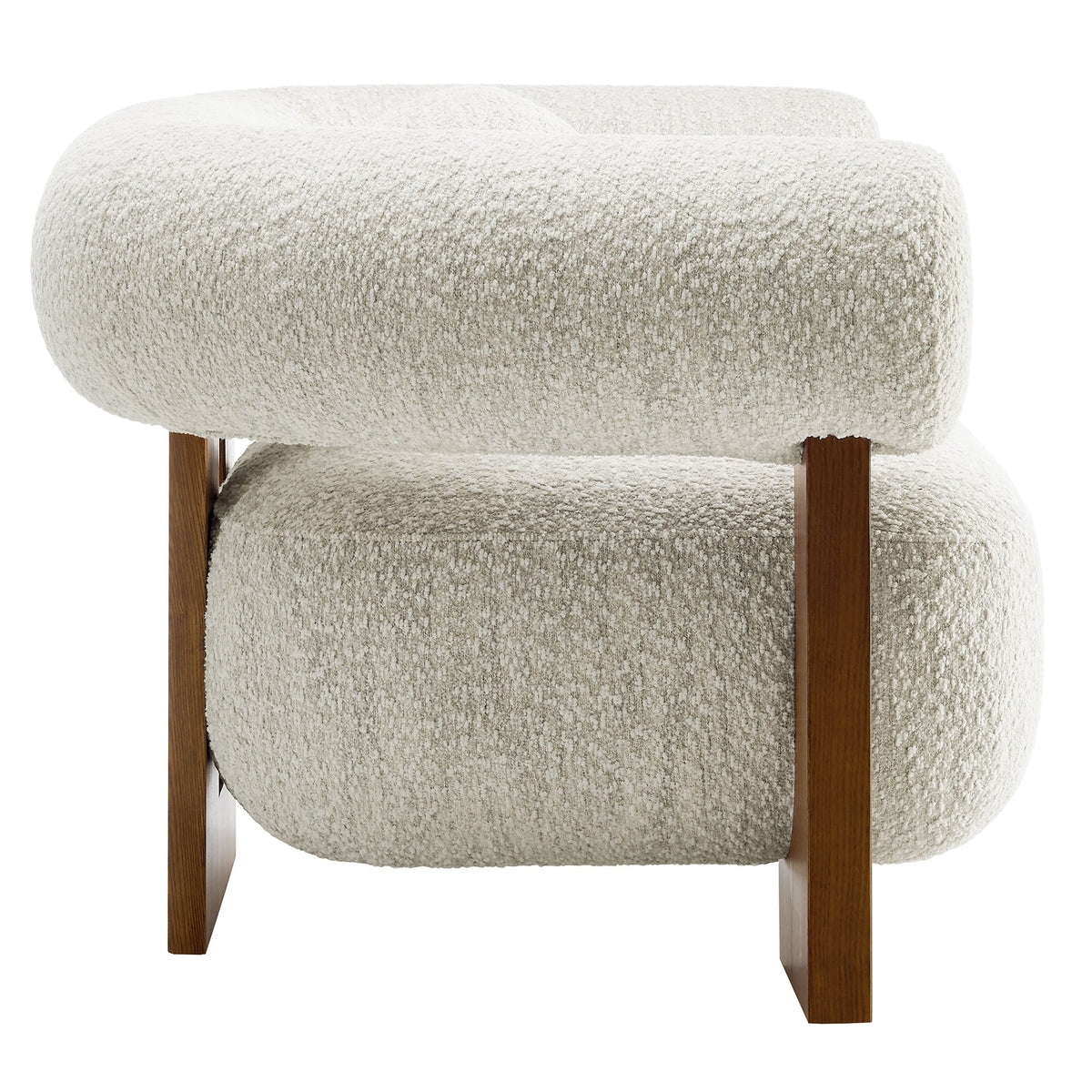 Modway Jace Boucle Accent Chair With Textured Upholstery