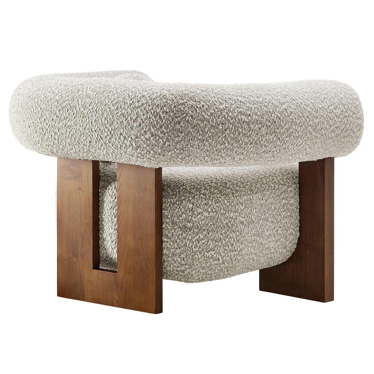 Modway Jace Boucle Accent Chair With Textured Upholstery