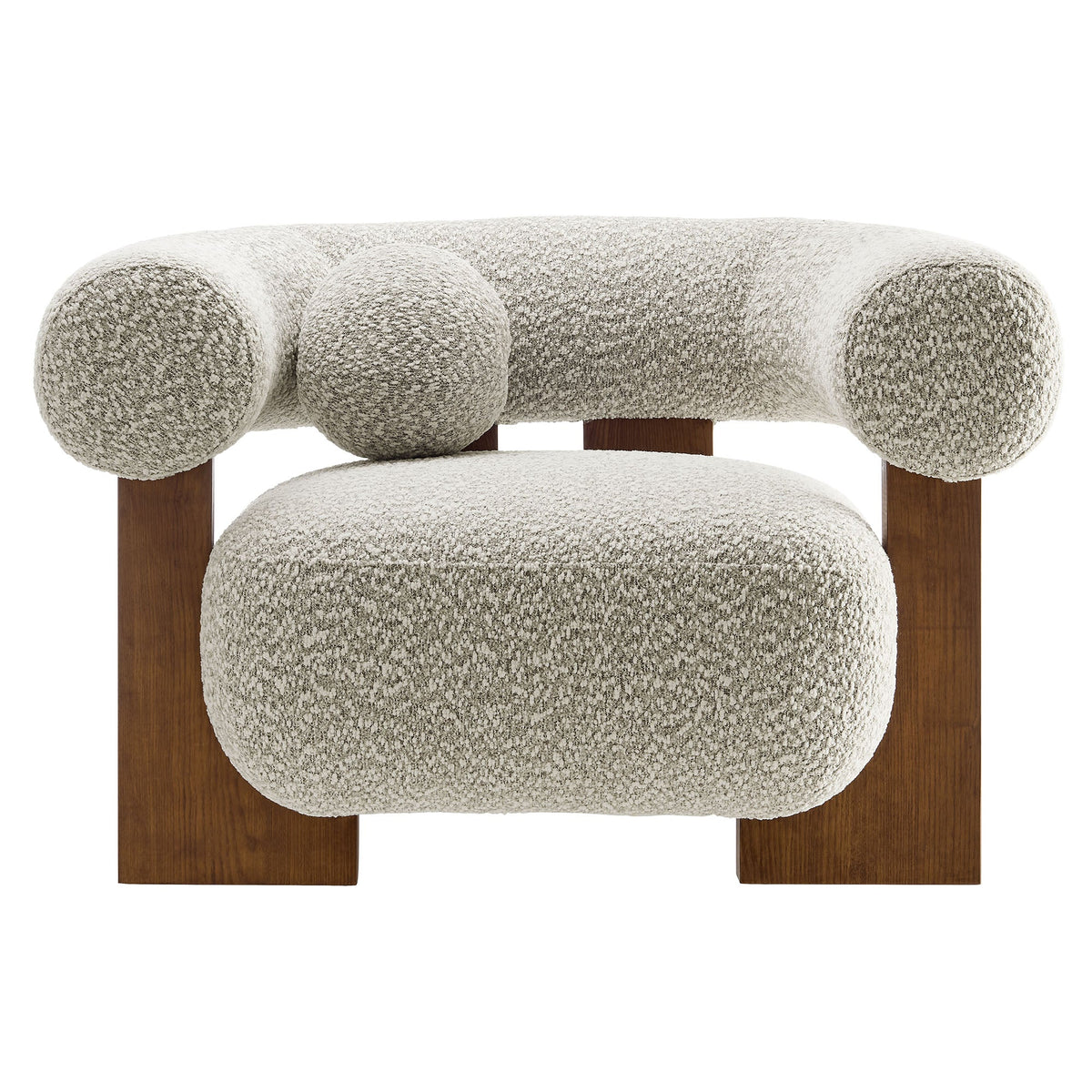 Modway Jace Boucle Accent Chair With Textured Upholstery