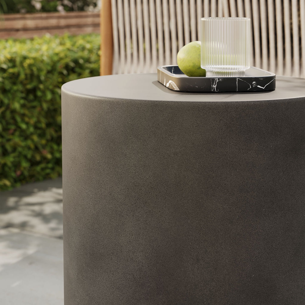 Modway Brion Indoor Outdoor Minimalist Concrete Stool