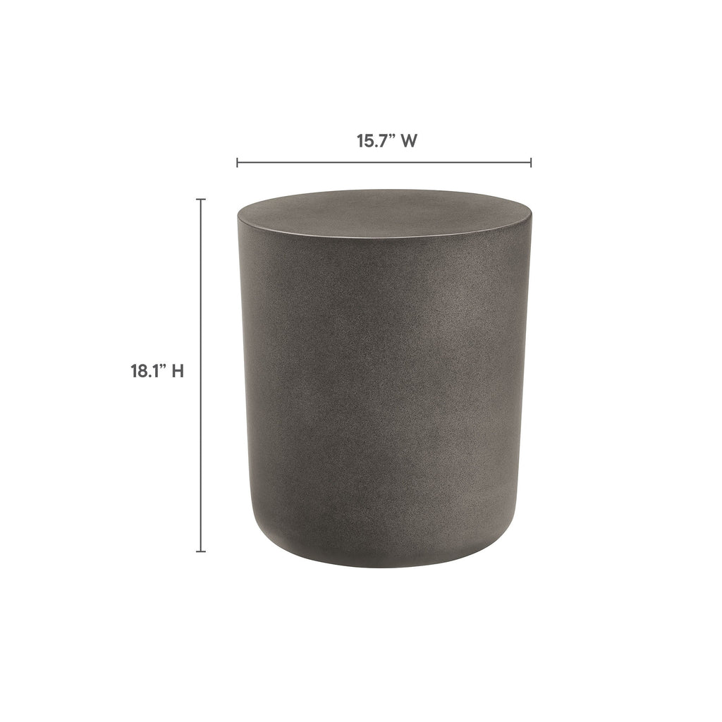 Modway Brion Indoor Outdoor Minimalist Concrete Stool