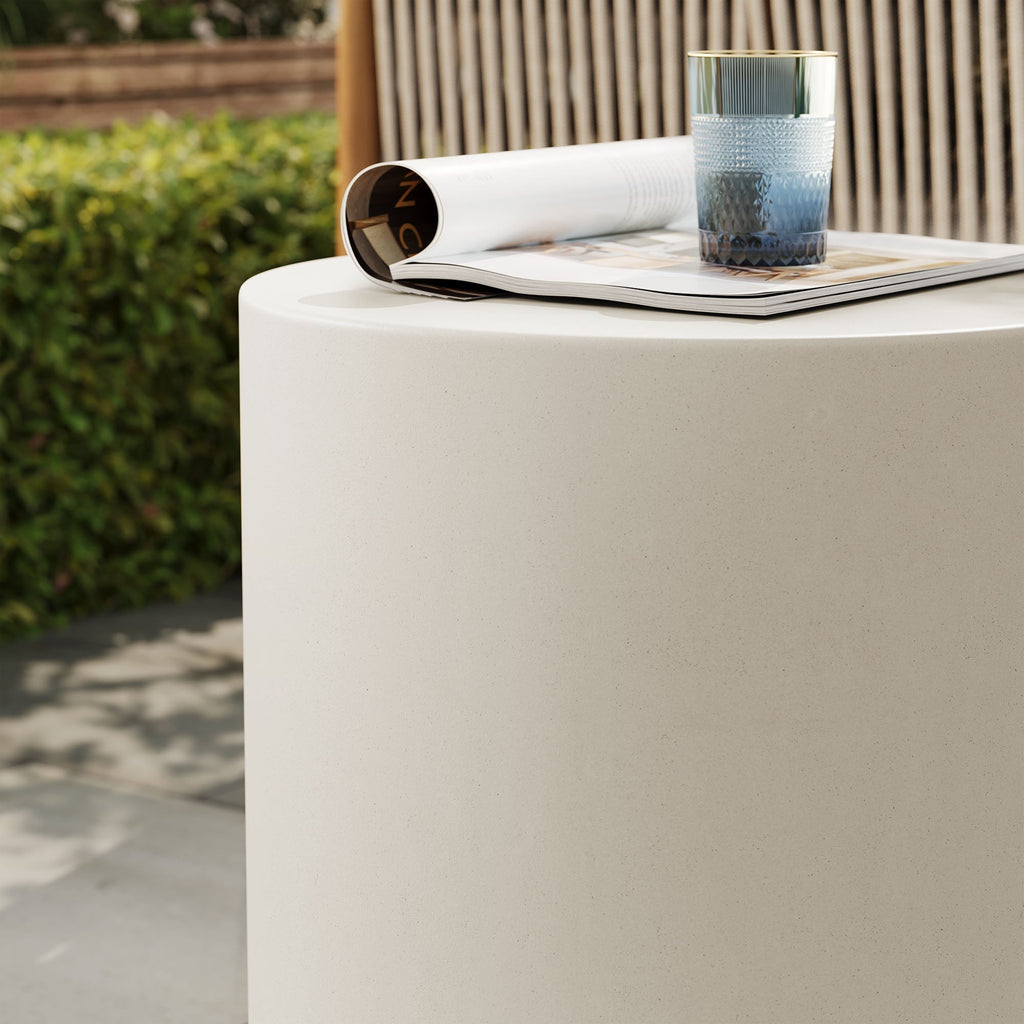 Modway Brion Indoor Outdoor Minimalist Concrete Stool