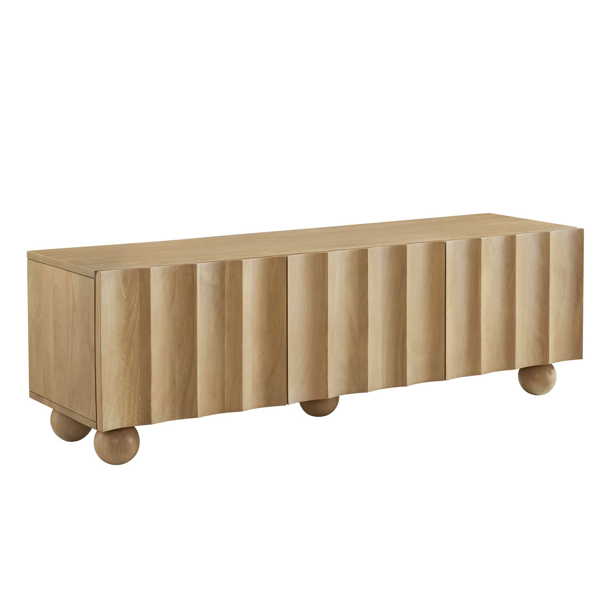 Modway Sorren 54 Inch Scalloped Front Wood TV Console
