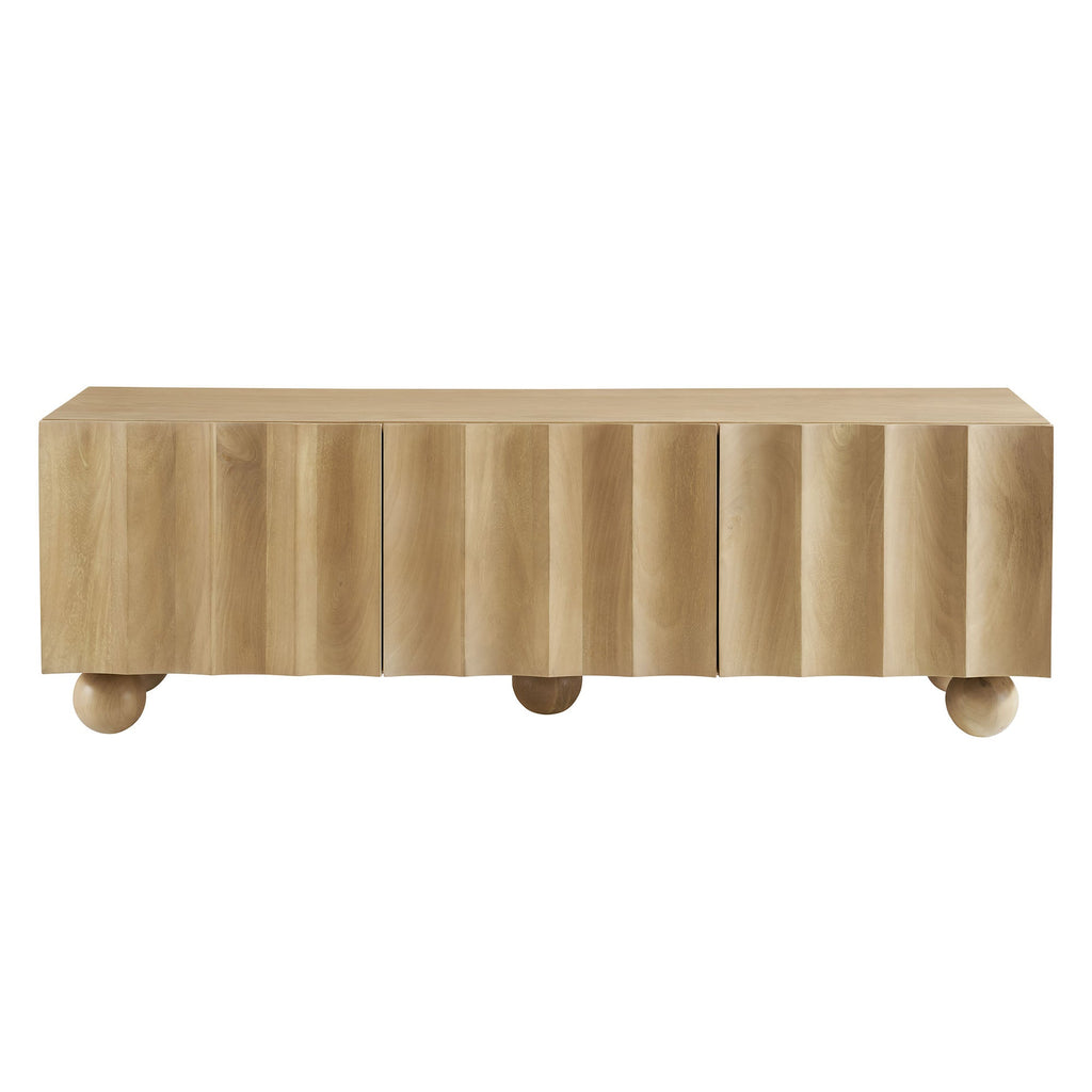 Modway Sorren 54 Inch Scalloped Front Wood TV Console