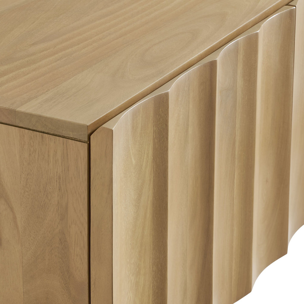 Modway Sorren 54 Inch Scalloped Front Wood TV Console
