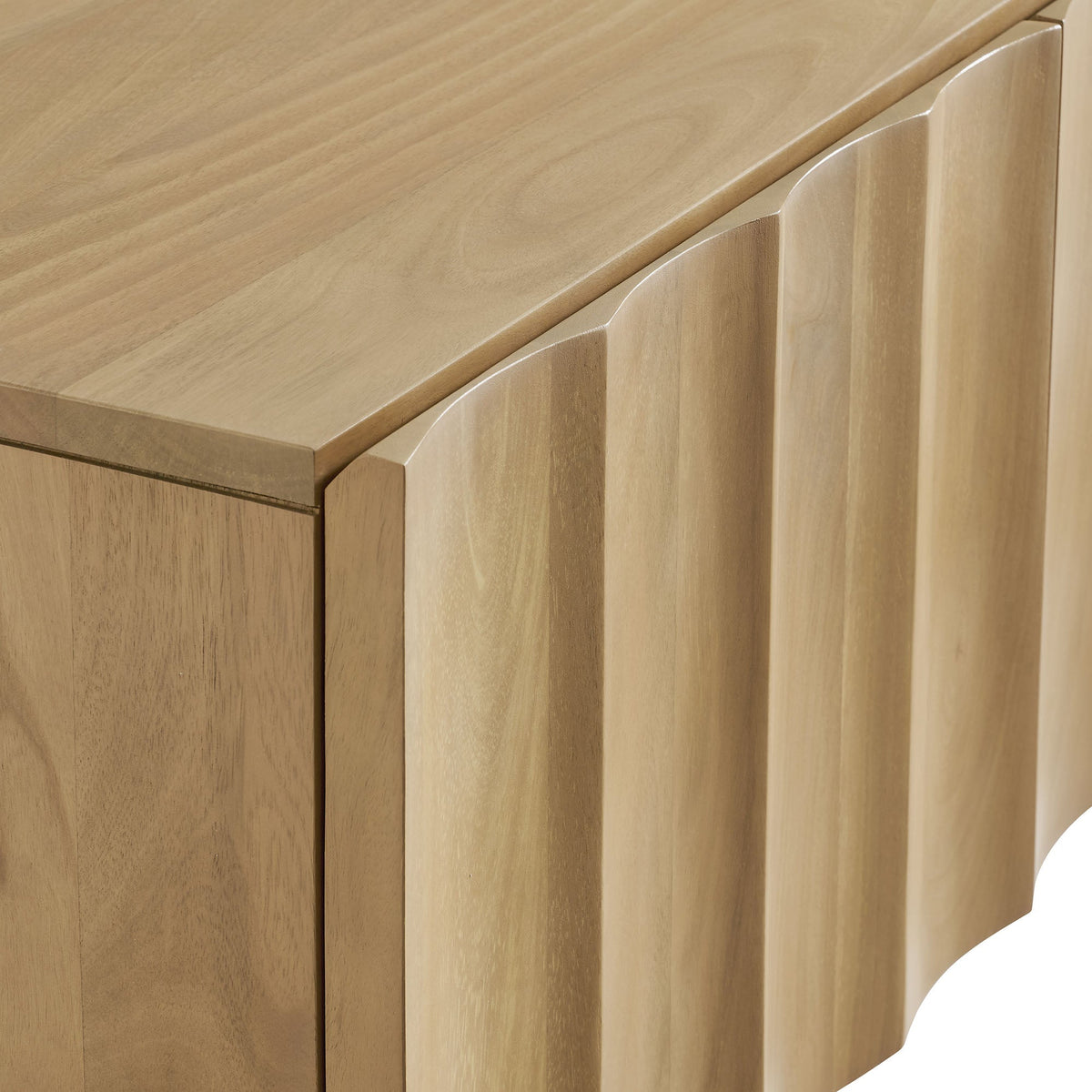 Modway Sorren 54 Inch Scalloped Front Wood TV Console
