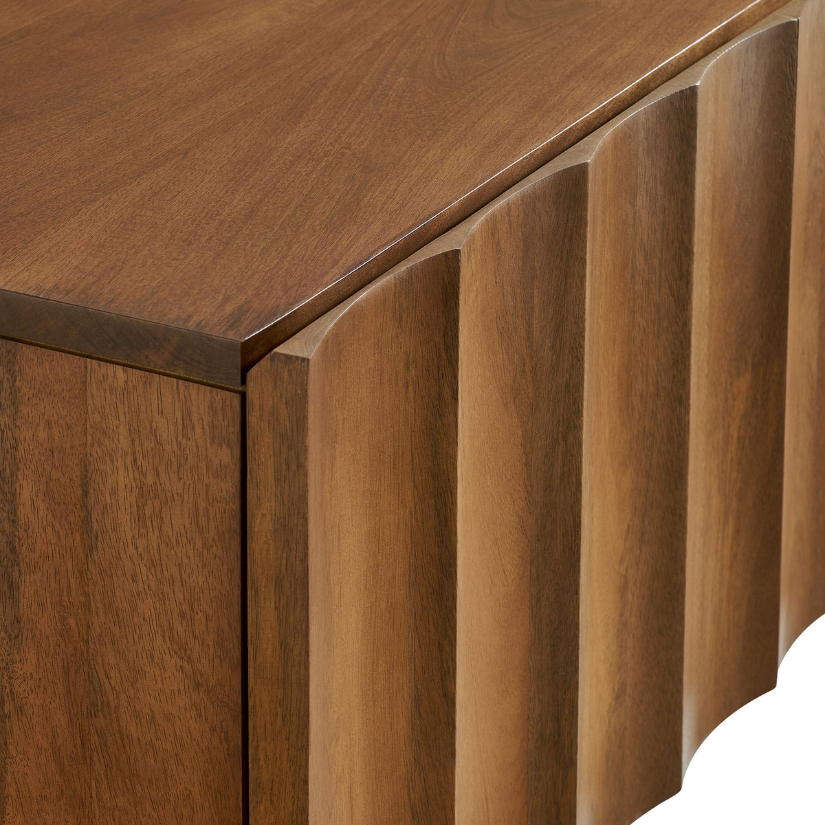 Modway Sorren 54 Inch Scalloped Front Wood TV Console