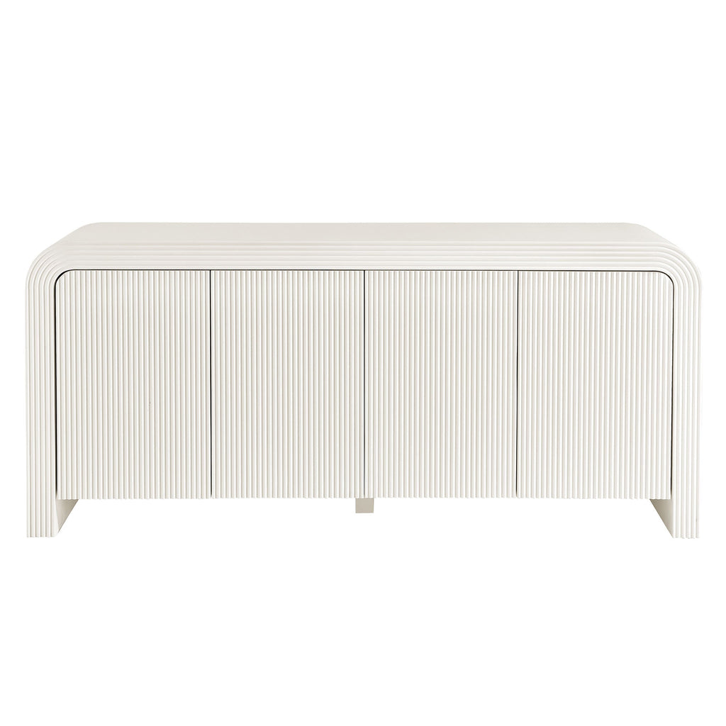 Modway Waterflute 70 Inch Fluted Modern Sideboard Cabinet