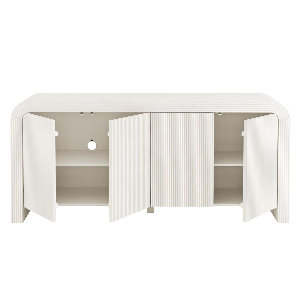 Modway Waterflute 70 Inch Fluted Modern Sideboard Cabinet