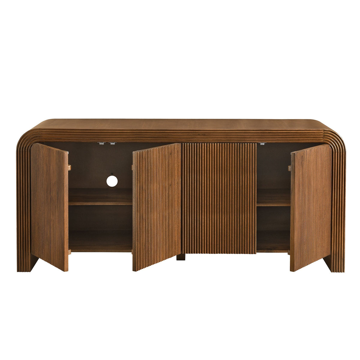 Modway Waterflute 70 Inch Fluted Modern Sideboard Cabinet