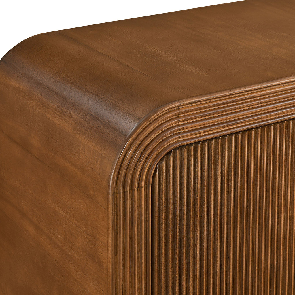 Modway Waterflute 70 Inch Fluted Modern Sideboard Cabinet