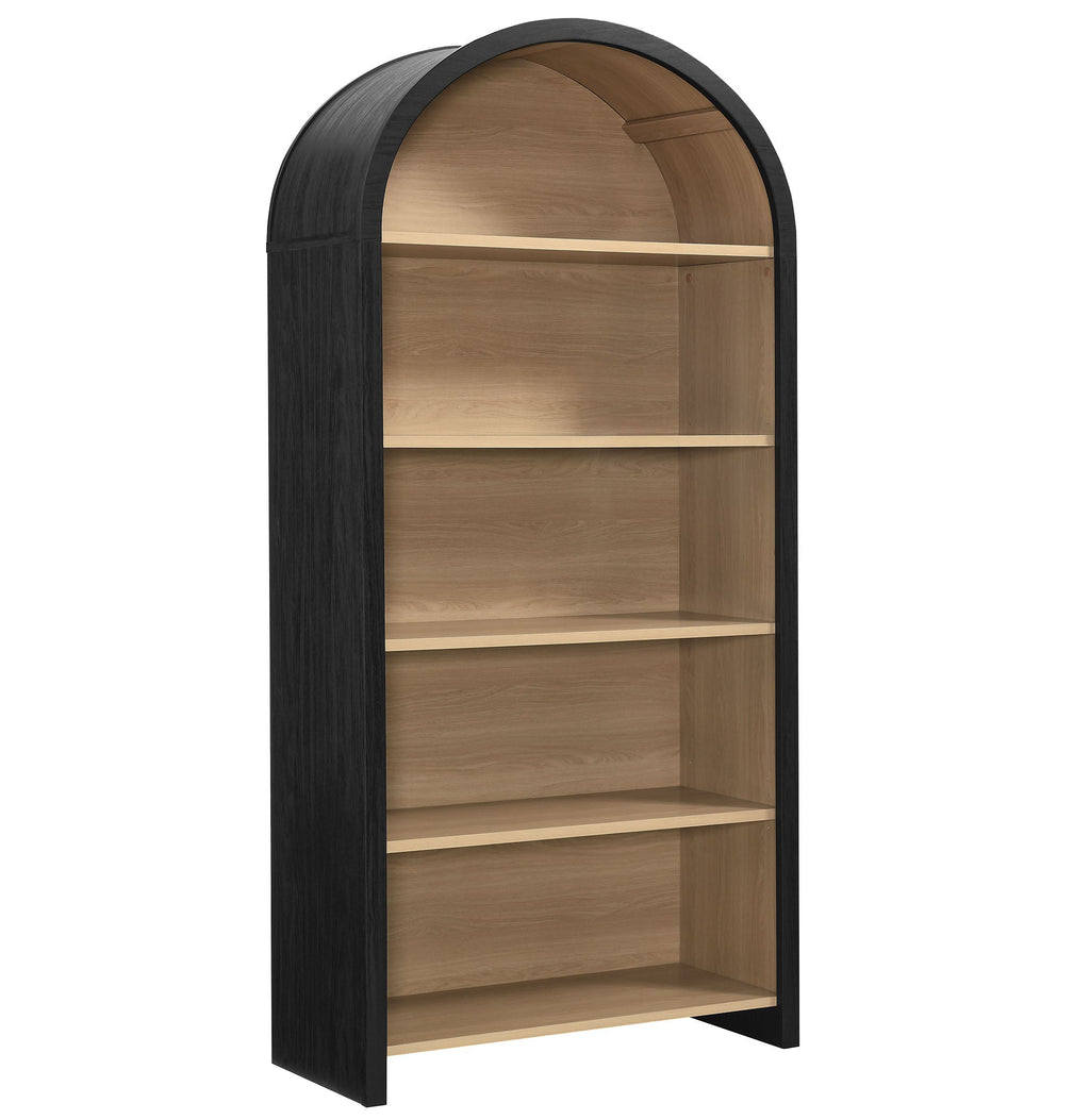 Modway Evie Arched Wide Bookcase With Laminate Finish