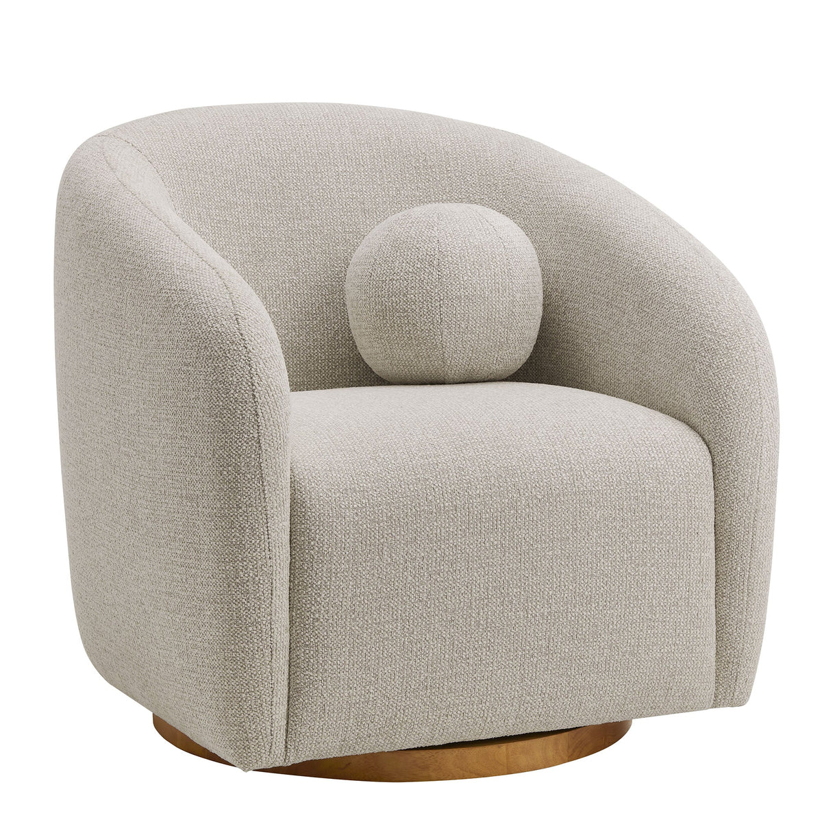 The Modway Holland Swivel Chenille Fabric Armchair