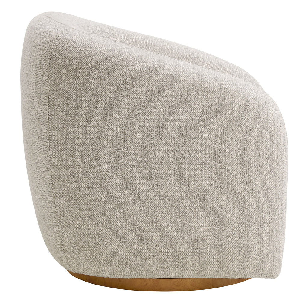 The Modway Holland Swivel Chenille Fabric Armchair