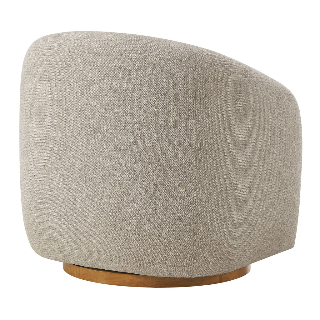 The Modway Holland Swivel Chenille Fabric Armchair