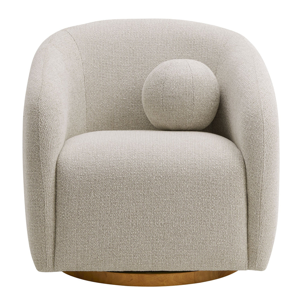 The Modway Holland Swivel Chenille Fabric Armchair