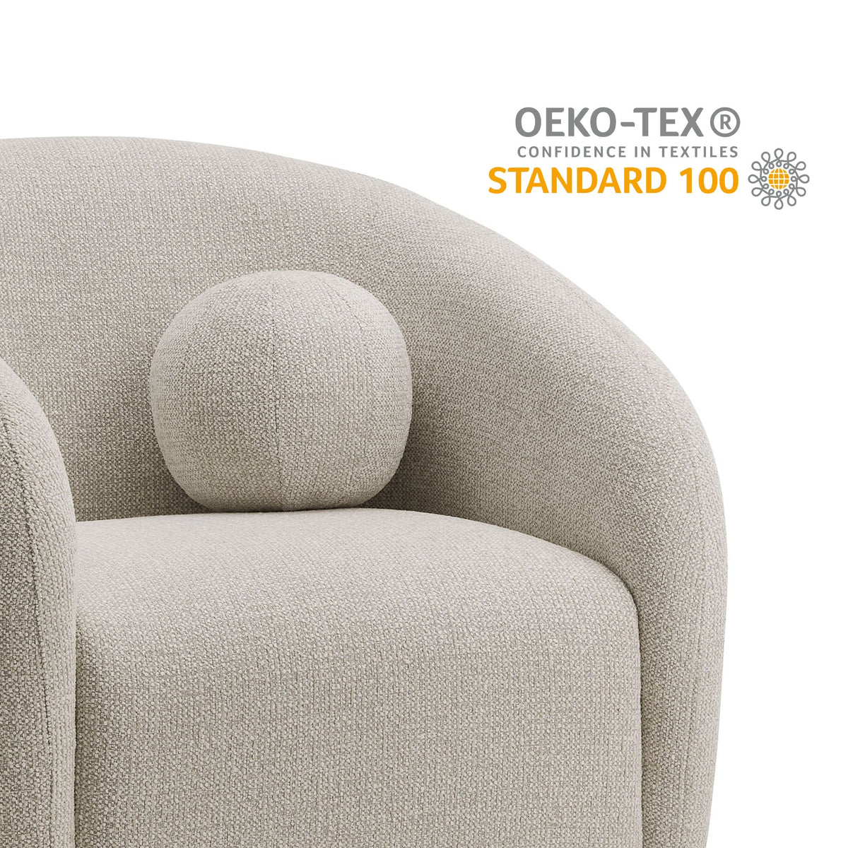 The Modway Holland Swivel Chenille Fabric Armchair