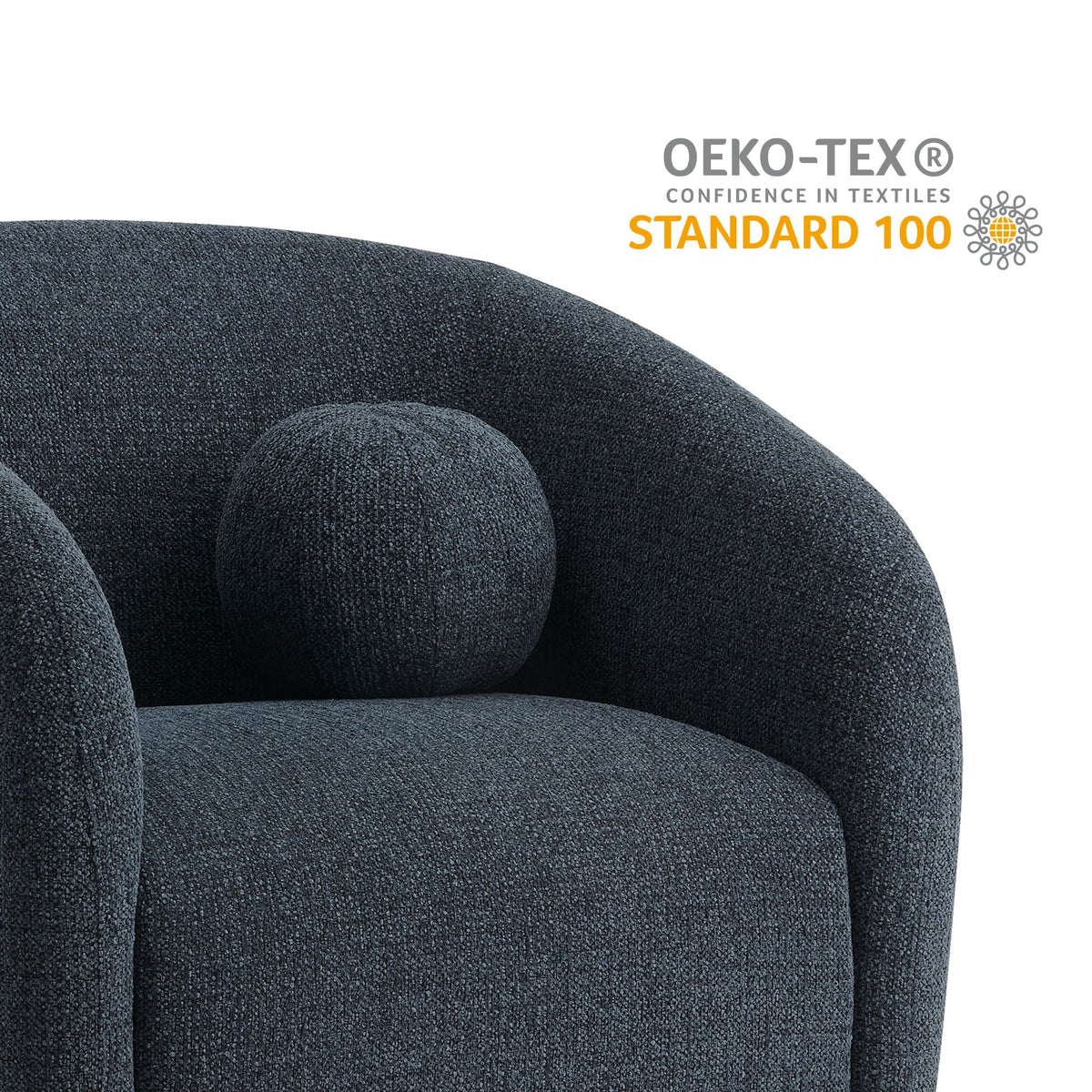 The Modway Holland Swivel Chenille Fabric Armchair