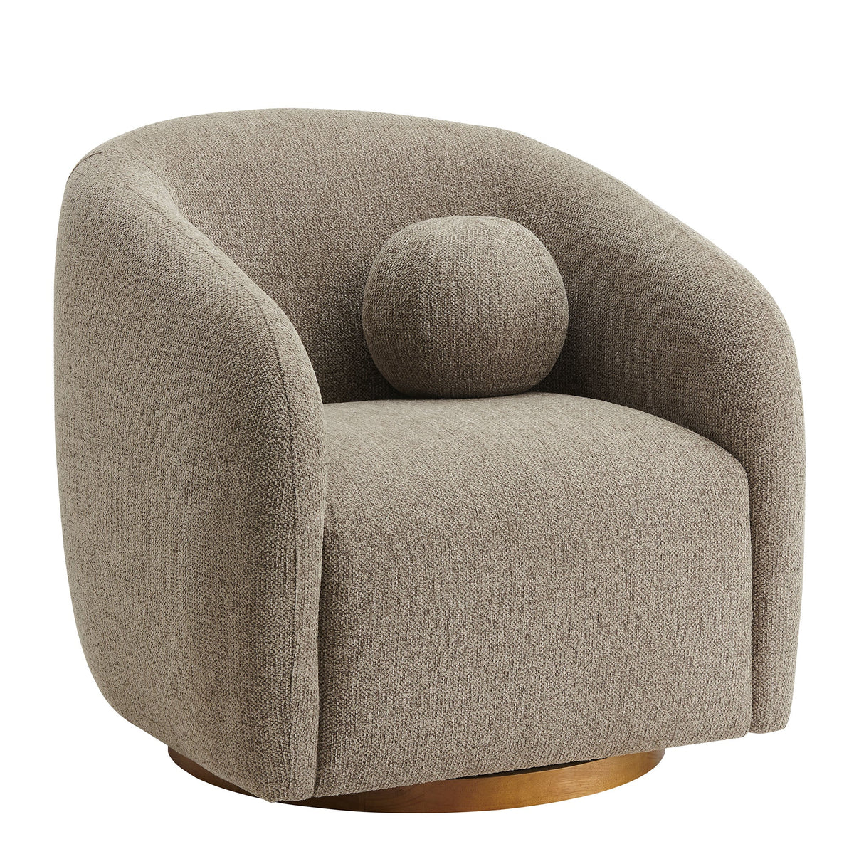 The Modway Holland Swivel Chenille Fabric Armchair