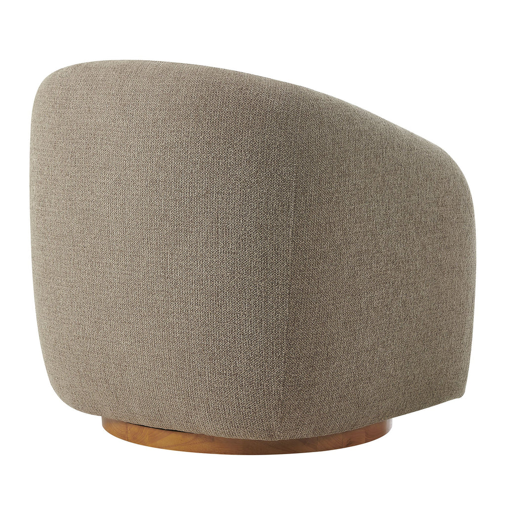 The Modway Holland Swivel Chenille Fabric Armchair