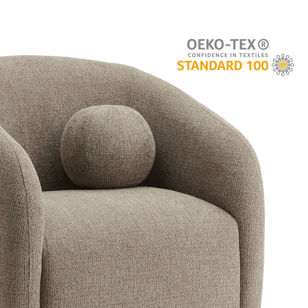 The Modway Holland Swivel Chenille Fabric Armchair
