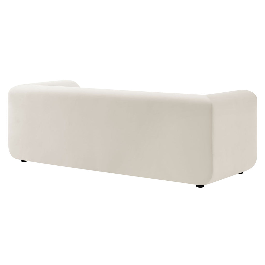 Modway Leif 89 Inch Performance Velvet Upholstered Sofa