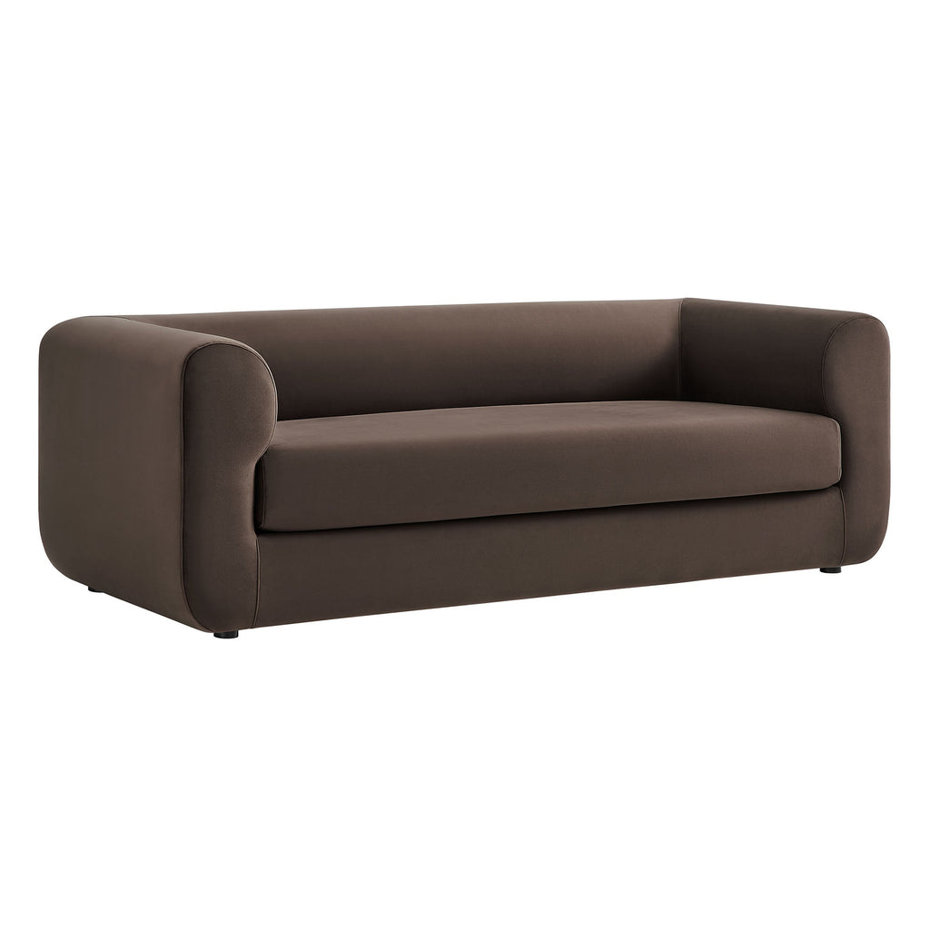 Modway Leif 89 Inch Performance Velvet Upholstered Sofa