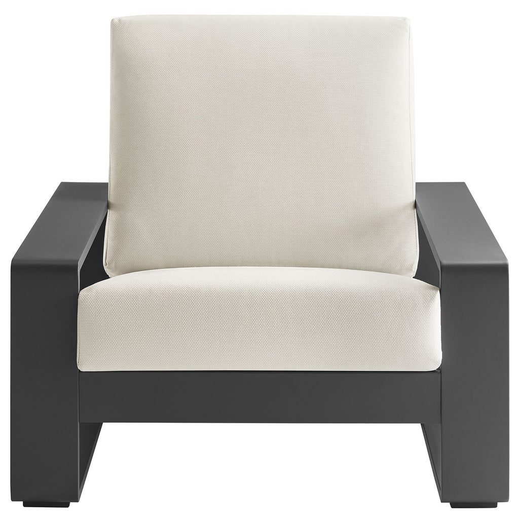 Modway Lirienne Sculptural Aluminum Outdoor Armchair
