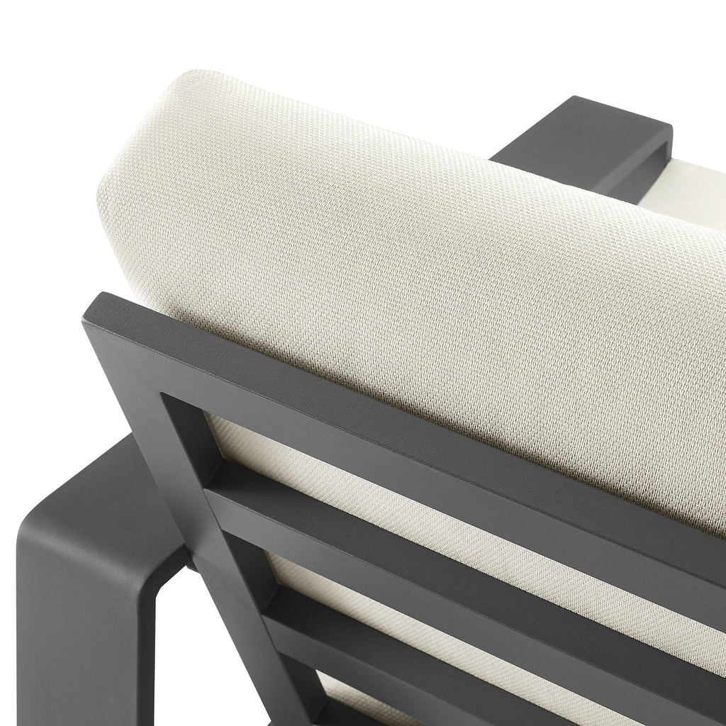 Modway Lirienne Sculptural Aluminum Outdoor Armchair