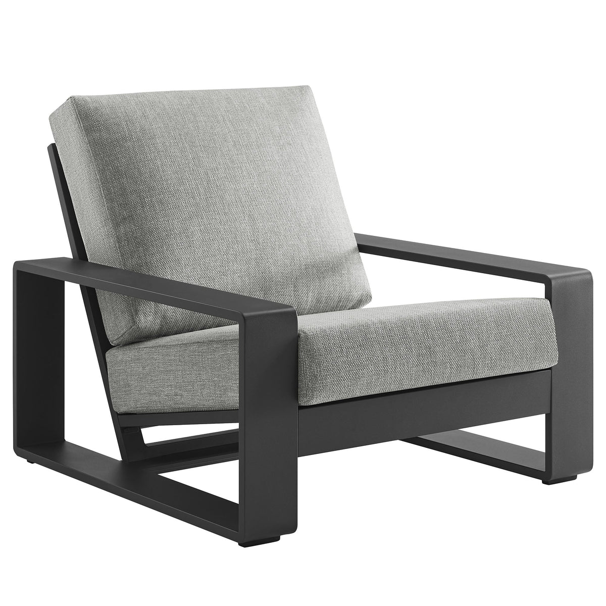 Modway Lirienne Sculptural Aluminum Outdoor Armchair