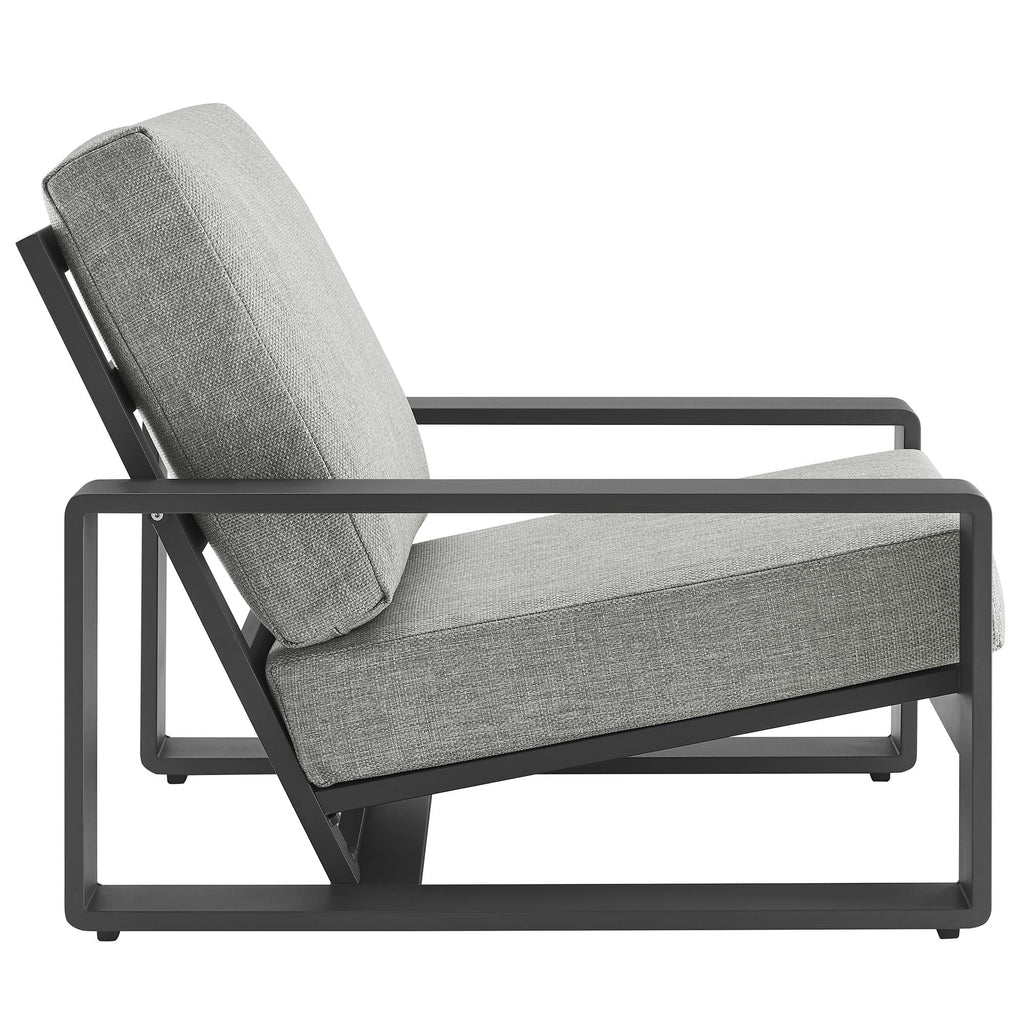 Modway Lirienne Sculptural Aluminum Outdoor Armchair